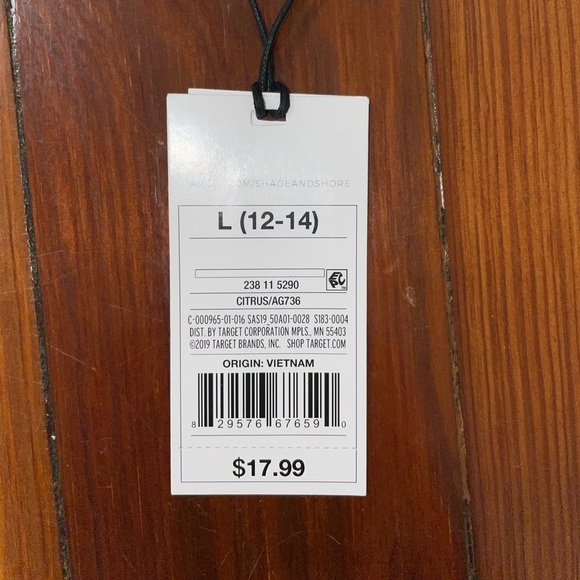 Shade and Shore Women’s Extra Cheeky Textured Yellow Bikini Bottoms-Size Large - Picture 4 of 7